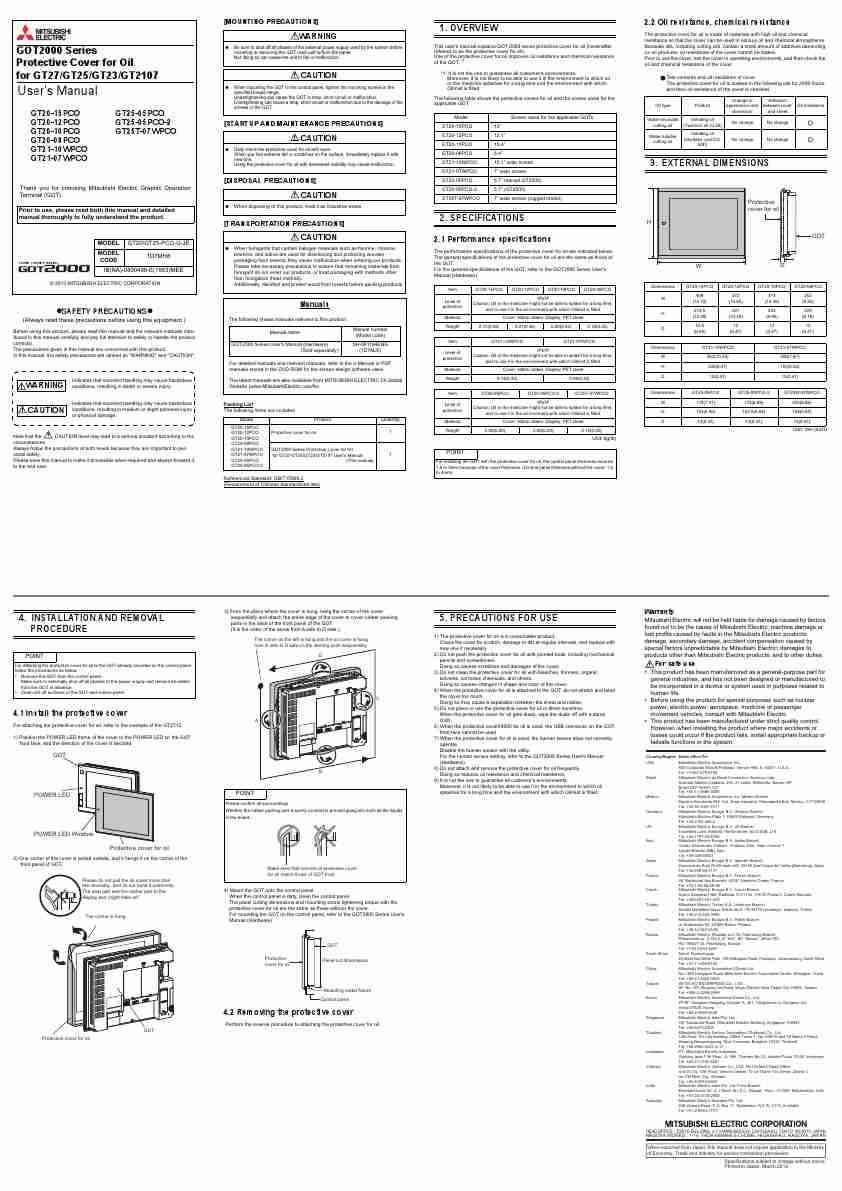 MITSUBISHI ELECTRIC GT20-10PCO-page_pdf